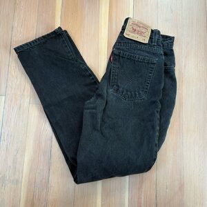 Vintage Levi’s 512 Black Denim Straight Leg Jeans